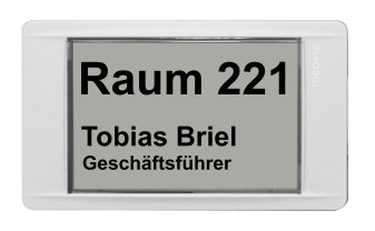 digitales Broschild (batteriebetrieben Funk)